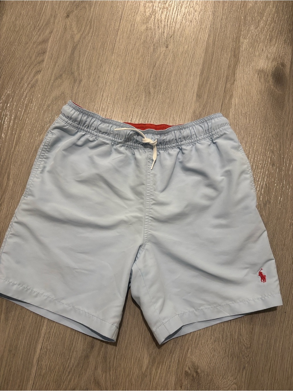 POLO Ralph Lauren Kids Boys Blue Swim Shorts with red logo size 10-12